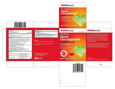 Package Label Principal Display (Cvs Nasal Decongestant 96 Count Carton Sm)
